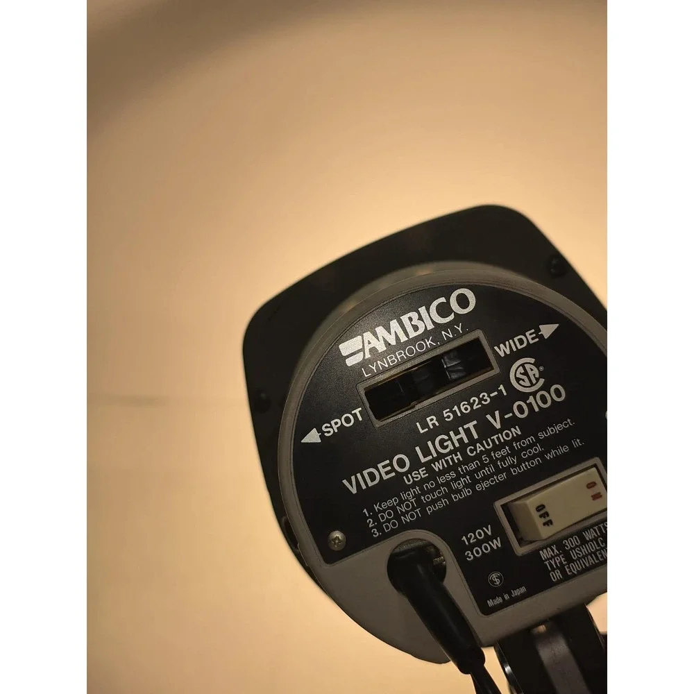 Ambico Video Light‎ V-0100 GUC Vintage Film Studio Spot Light 🎥💡